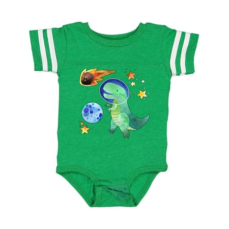 

Inktastic Tyrannosaurus Rex Vs. Meteor Fun Space Dinosaur Boys or Girls Baby Bodysuit