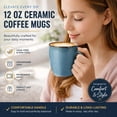 thumbnail image 2 of AmorArc Ceramic Coffee Mugs Set of 6, 12oz Stoneware Coffee Mugs Set For Dad Mom Women MEN, Light Weight Coffee Cups for Latte/Tea/Beer/Hot Cocoa, Dishwasher & Microwave Safe,Space Blue, 2 of 7