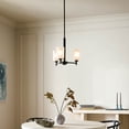 thumbnail image 4 of 43670BK Kichler Lighting Shailene - 3 light Mini Chandelier - 17.5 inches wide-Black Finish    -Traditional Installation, 4 of 10