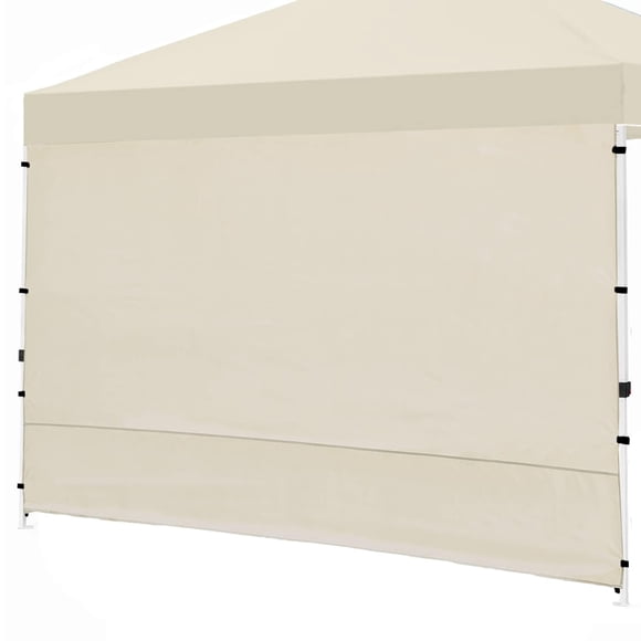 Paroi Pare-Soleil pour Auvent, Paroi Latérale Escamotable 8 X 8 Pi pour Tonnelles Instantanées, 1 Paroi Latérale Seulement Beige