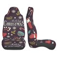 thumbnail image 3 of Sikiie Merry Christmas Car Seat Protector 2 Pack Car Seat Cushion Mat, Car Seat Covers for SUV, Truck, Van, 3 of 7