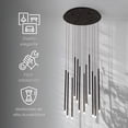 thumbnail image 3 of Ilios Innova | Lámpara Colgante LED Decorativa de Metal | Altura Ajustable | Luz Cálida | Fácil Instalación, 3 of 9