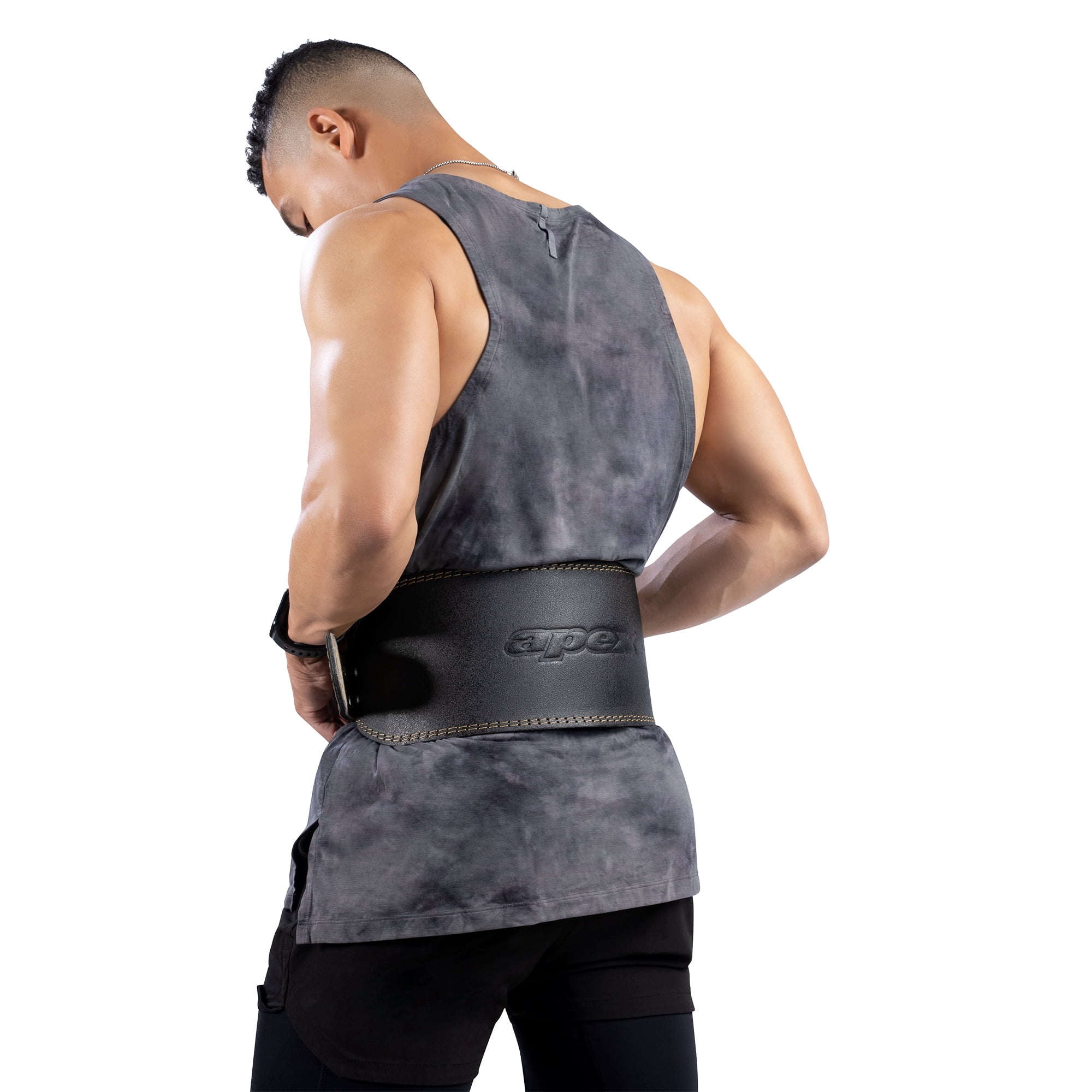 Apex by Marcy 6" Padded Leather Weightlifting Belt (L) B5LB6-L