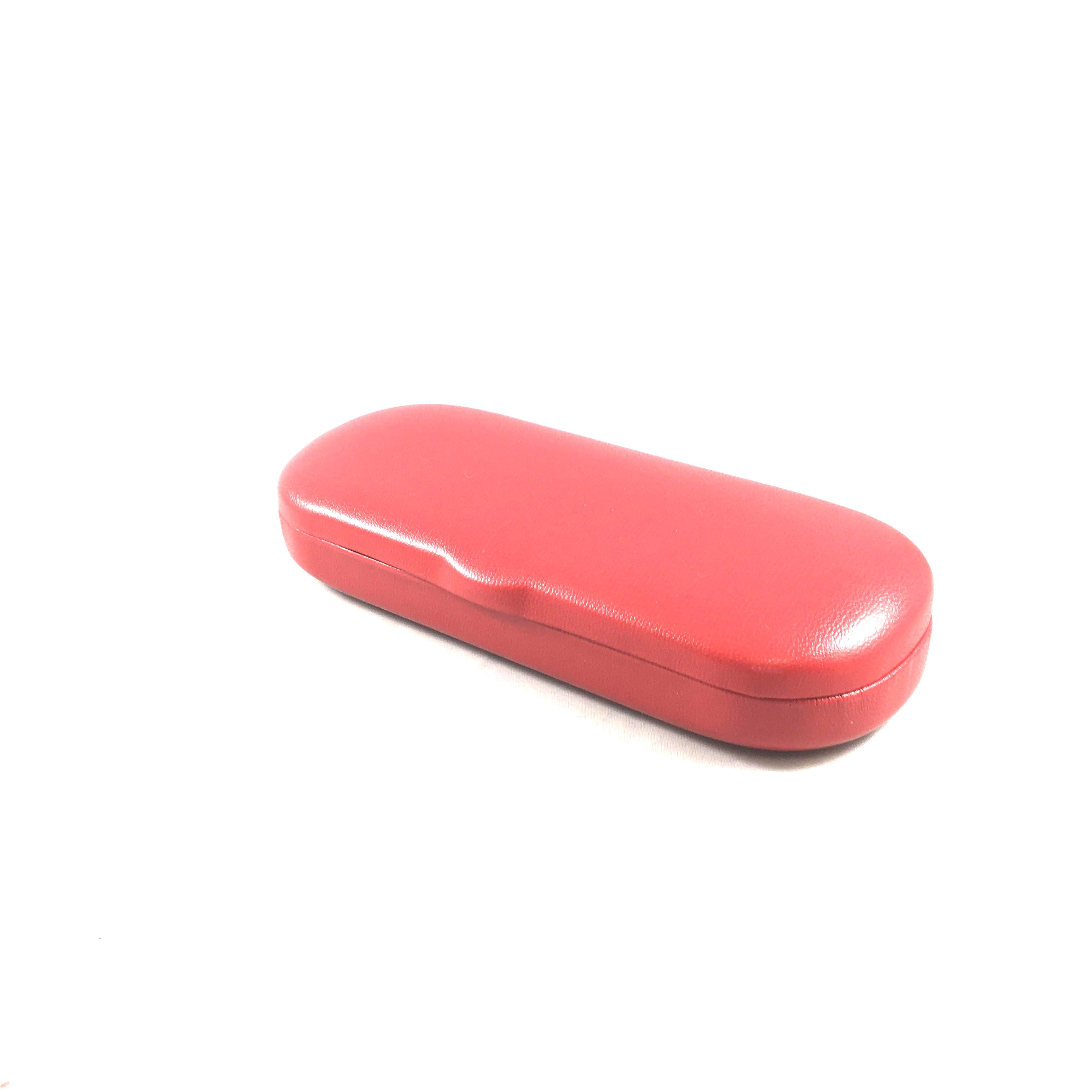 Hard Clamshell Red Small Case for Small Frame, Glasses Case, Hard Shell