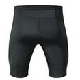 thumbnail image 4 of Kureaily Men's Stretch Compression Pants For Running Outdoor Training Five Quarter Length Tight Shorts, 4 of 4
