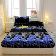 thumbnail image 3 of 1 Simple Modern Animal Printed Matte Fitted Sheet  Bedroom Printed Bed Cover  Bedding (Excluding Pillowcases), 3 of 4