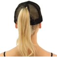 thumbnail image 5 of Casquette de Baseball en Forme de Queue de Poney Chapeau de Soleil de Camionneur Réglable en Maille à Haut Chignon, 5 of 5