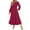 Wine Dress for Women, variant on Ygbgbb Women's Elegant Casual Long Sleeve Round Neck Dress (Wine,M)