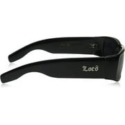 Locs Unisex Hardcore Sunglasses, Black