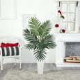 thumbnail image 6 of Nearly Natural 54" Kentia Palm Artificial Tree in White Tower Planter, 6 of 6