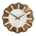 thumbnail image 4 of Wall Decoration Clock Wooden Watch Silent Quartz 30cm Suitable for Bedroom Study Farmhouse, 4 of 7