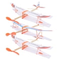 thumbnail image 4 of 3 Pcs Modèle d'Avion Simple Intéressant, Jouet Planeur à Bande Élastique Alimenté pour Enfants, 4 of 5