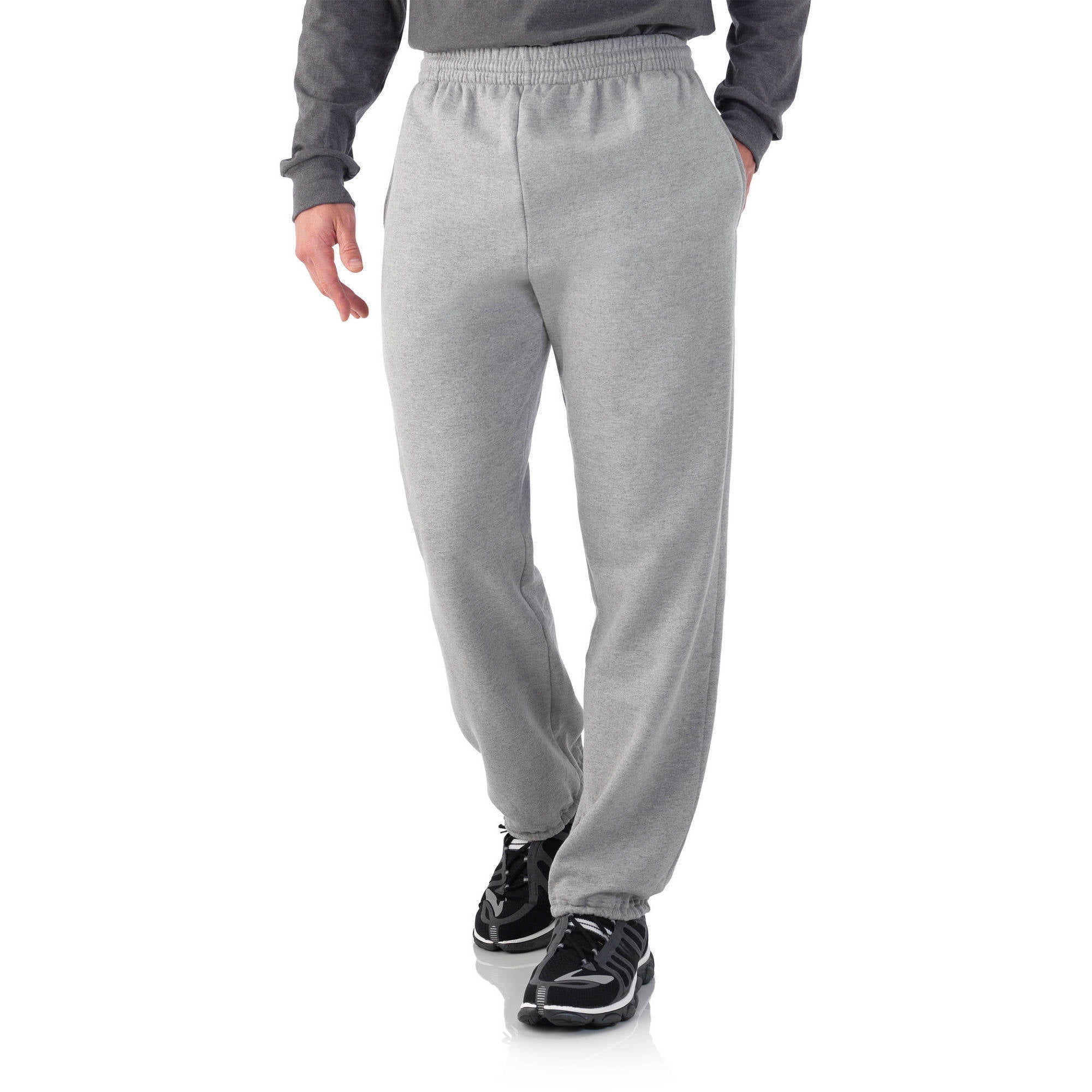 Fruit of the Loom Mens Fleece Elastic Bottom Pant Exercise Jogging ...