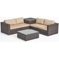 thumbnail image 1 of Santa Rosa 4 Seater Wicker Sofa Set Cushions Mutlibrown/Sunbrella Antique Beige, 1 of 13