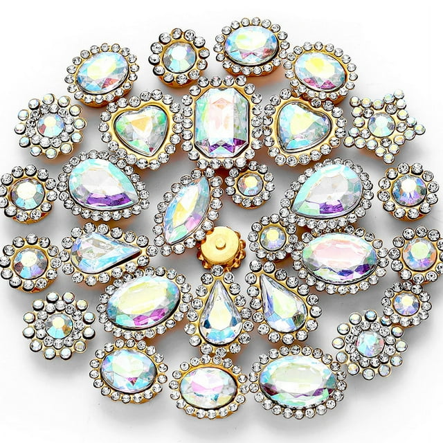 Miangastore 100 Pcs Matériaux Durables et à Main pour Accessoires de Robe, Pinces à Cheveux et Embellissements de Vêtements