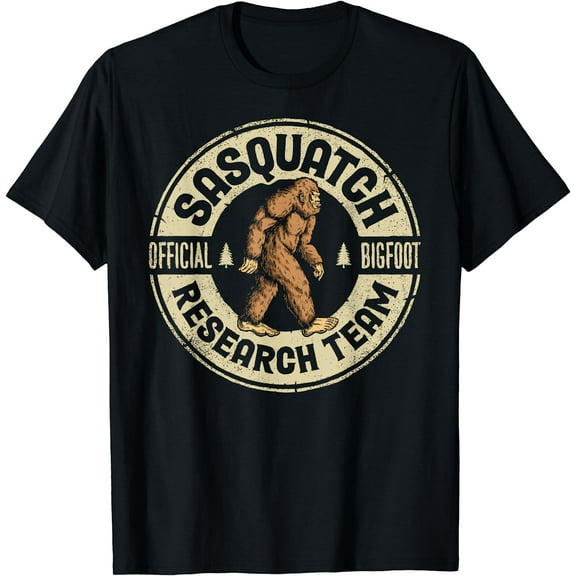 Bigfoot Research Team Retro Vintage Sasquatch Men Women T-Shirt