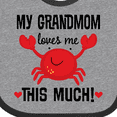 thumbnail image 4 of Inktastic Grandmom Loves Me Grandchild Boys or Girls Baby Bib, 4 of 4