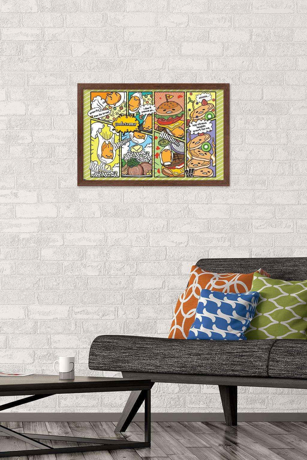 Gudetama - Food Wall Poster, 14.725" x 22.375", Framed
