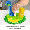 thumbnail image 5 of Fisher-Price Little People Spin & Play Dinosaur Playground Toddler Playset, 6 Pieces, 5 of 7