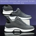 thumbnail image 5 of Men's Height Increasing Sneakers Invisible Inner Height Increasing Shoes 1.35 inch Running Shoes Lightweight Breathable Mesh Hidden Heel Sneakers Lace Up Casual Shoes, 5 of 7