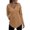 Khaki, variant on Sweatshirts for Women No Hood Fall Winter Relaxed Fit V-Neck Long Sleeve Puff Drop Shoulder Hoody Solid Color Leisure Polyester Hoodie Sweatshirts(Khaki,M)