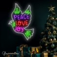 thumbnail image 2 of Glowneon Peace Love Joy Neon Sign, Peace Love Joy LED Sign, Dove Birds Neon Light, 2 of 4