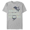 Men's Aladdin Genie Back By Cosmic Demand Graphic Tee Silver Medium