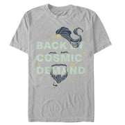 Men's Aladdin Genie Back By Cosmic Demand Graphic Tee Silver Medium