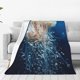thumbnail image 1 of Balery White Jellyfish Dansing in the Ocean Manta de Felpa Suave y Acogedora – Cobija de Franela Aterciopelada para Cama, Lavable y Cálida para Sofá, Mascotas, Transpirable-50"x40", 1 of 7