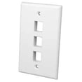 thumbnail image 1 of Placa frontal Keystone Vanco 820103 de 3 enchufes para categorías 5e/6, 1 of 1