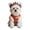 G004- Style D, variant on Small Dog Winter Coat, Dog Jackets for Small Dogs, Faux Faux Fur Fabric, Embroidered Exterior, Buttons for Clothes, Seasonal Warmth, Chinese New Year, Traditional Pattern, Adjustable