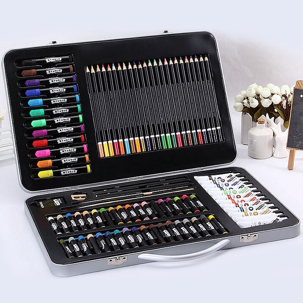Markers Tip Set Pieces Pencils Essentials Marte Art Painting Colouring Studio Studio Mont Mixed Media 90