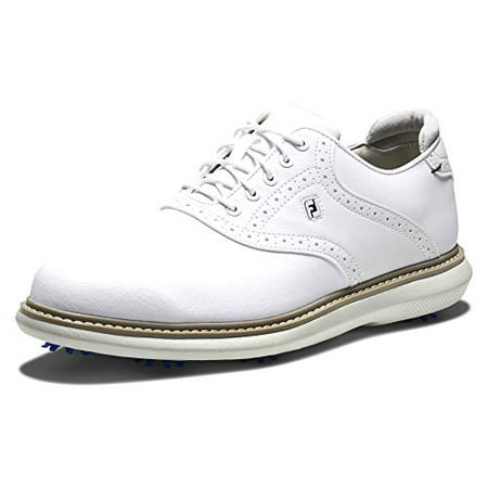

FootJoy Men s Traditions Golf Shoe White/White 10.5 X-Wide