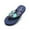Blue, variant on Cyiecw Women's Platform Flip Flop Comfort Soft Wedge Sandals Arch Support High Heel Thong Slippers