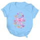 thumbnail image 3 of Mujeres Manga Corta de Verano Tops V-Cuello Impreso Suéter, Blusa de Moda Casual para la Primavera, 3 of 4