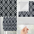 thumbnail image 3 of Sun Zero Detour Modern Trellis 100% Blackout Cordless Roman Shade, 27"x64", Navy Blue, 3 of 6