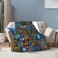 thumbnail image 6 of KLL Fleece Blanket Plush Throw Blanket Happy Father Day ,Soft Fuzzy Cozy Flannel Blanket for Couch Sofa Bed.(60"x50" ), 6 of 7