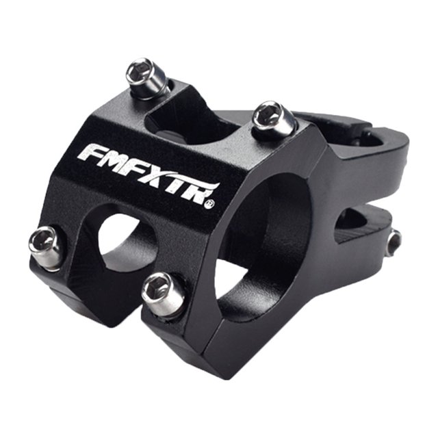 Advancent Vástago de aleación de aluminio para bicicleta de montaña, 31,8mm, volante elevador de montaña, manillar corto, accesorios para Ciclismo negro