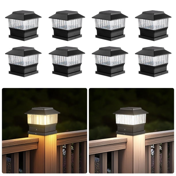 Luces solares para postes de valla MOON-DE-AGE, 50 lúmenes, impermeables
