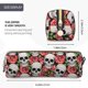 thumbnail image 3 of Easygdp Skull and Roses para Estuche de Lápices de Cuero, Estuche de Papelería de Cuero, Estuche de Gran Capacidad con Cremallera, 3 of 7