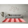 thumbnail image 3 of Ahgly Company Indoor Square Abstract Red Contemporary Area Rugs, 4' Square, 3 of 4