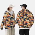 thumbnail image 4 of Daiia fall Pumpkin Daisy UPF 50+ Sun Protection Hoodie Jacket Lightweight Long Sleeve Sun Shirt for Women Men with Pocket Hiking Outdoor-X-Large, 4 of 7