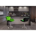 thumbnail image 6 of Modern Home Spyder Contemporary Adjustable Height Barstool/Bar Chair (Black/Lime), 6 of 6