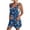#G Blue, variant on Alkepwun Overalls for Women Summer Floral-Print Sleeveless Casual Wide Leg Short Jumpsuit with Pockets Lightweight Comfort Breathable Loose Plus Size Daily Rompers