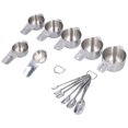 thumbnail image 2 of Cup Spoon,Delaman 13PCS Stainless Steel Measuring Cup Coffee Spoon Cup Set Baking Measuring Cup Set for Kitchen, 2 of 8