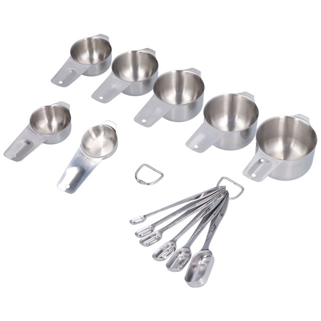 Coffee Scoop Cup Set,13PCS Stainless Steel Measuring Measuring Cup Set Baking Measuring Cup True Excellence