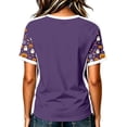 thumbnail image 4 of Evdexr Halloween Shirts Womens V Neck Short Sleeve Tops 2026 Jack O Lanterns Pumpkin Spider Graphic Blouses Lightweight Breathable Funny Casual Tees L, 4 of 5