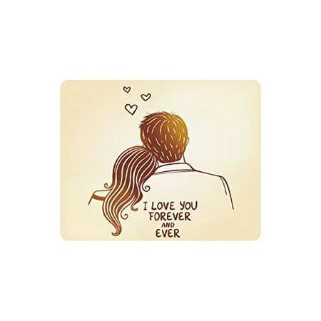 POPCreation I Love You Forever And Ever Mouse Pad Gaming Mousepad 9.84