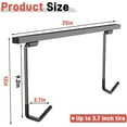 thumbnail image 5 of Ceiling Bike Rack for Garage, Indoor Bike Storage Hanger for up to 2 Bikes (Horizontally), 4 Bikes (Vertically) with Adjustable Cycling Hooks, 25 Inch, 5 of 7