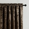 thumbnail image 2 of Crushed Velvet Curtains with Rod Pocket Luxurious Thermal Insulated Soundproof Drapes for Door Curtains, Soft and Durable Light-Filtering Window Treatments, 2 Panels, 2 of 8